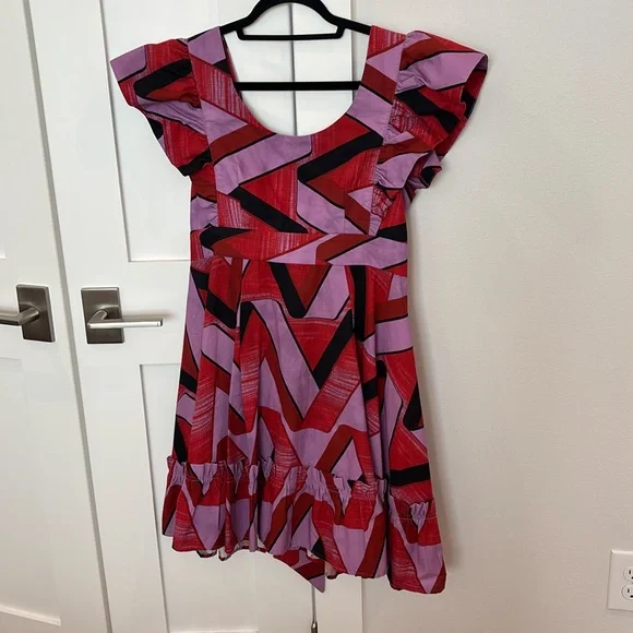 Tuckernuck Thistle Grove Weslen Tie-Back Bow Dress Large Gorgeous! - Picture 5 of 8